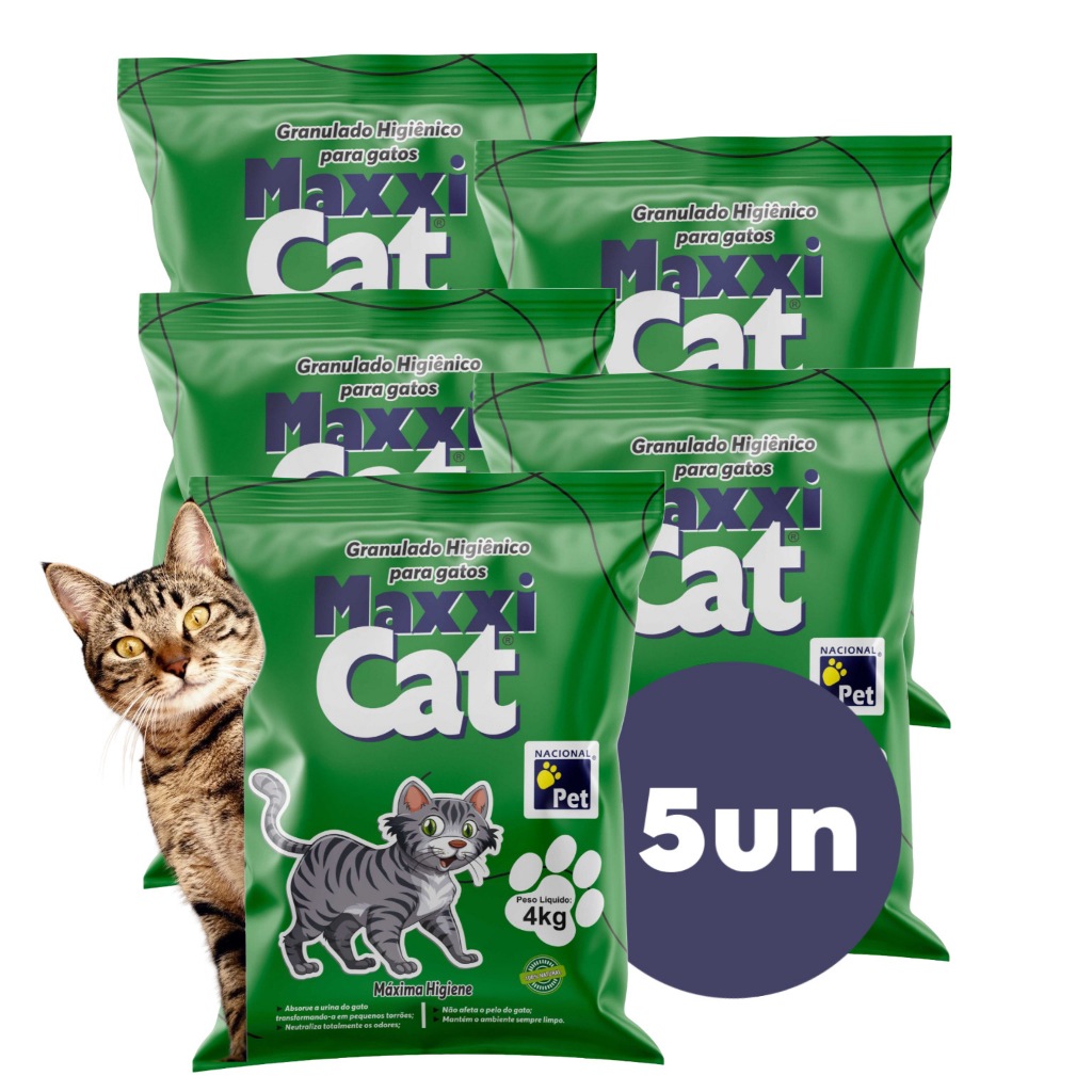 Areia Sanitária Higiênica Para Gatos Anti Odor Gatíssimo Pacote de 4kg