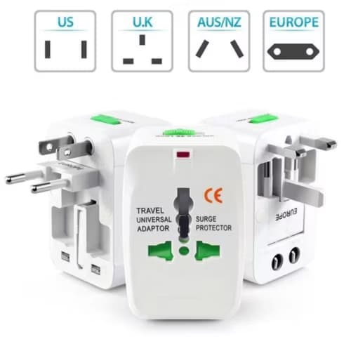 Adaptador de Tomada UNIVERSAL Para Viagem Adaptado