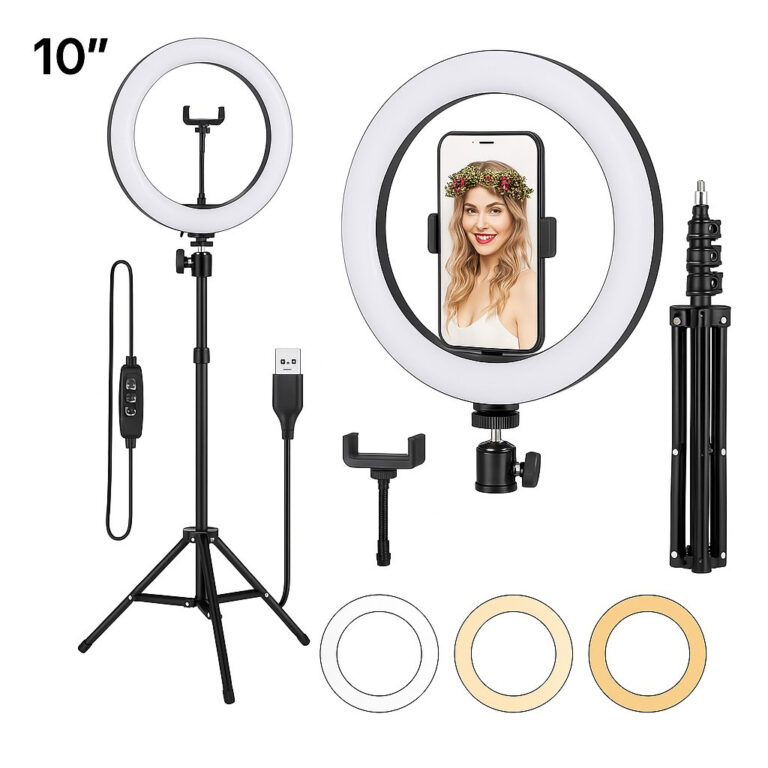 Ring Light Iluminador Anel Luz 10  Polegadas com T