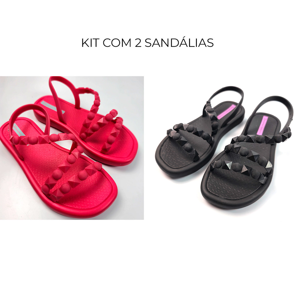 Kit com 2 Sandálias Ipanema Infantil Cores diversas