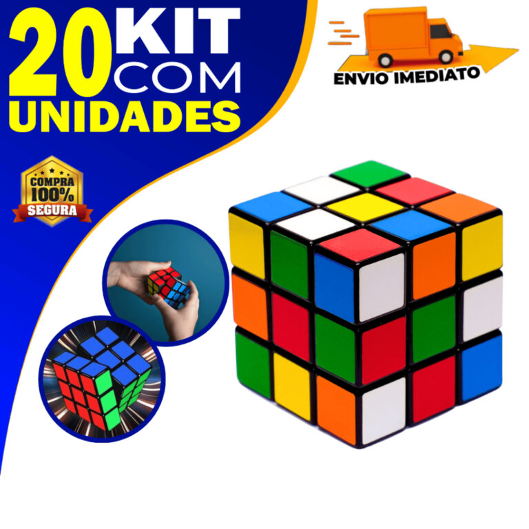 Kit 20 Cubo Mágico 5×5 Brinquedo Interativo 