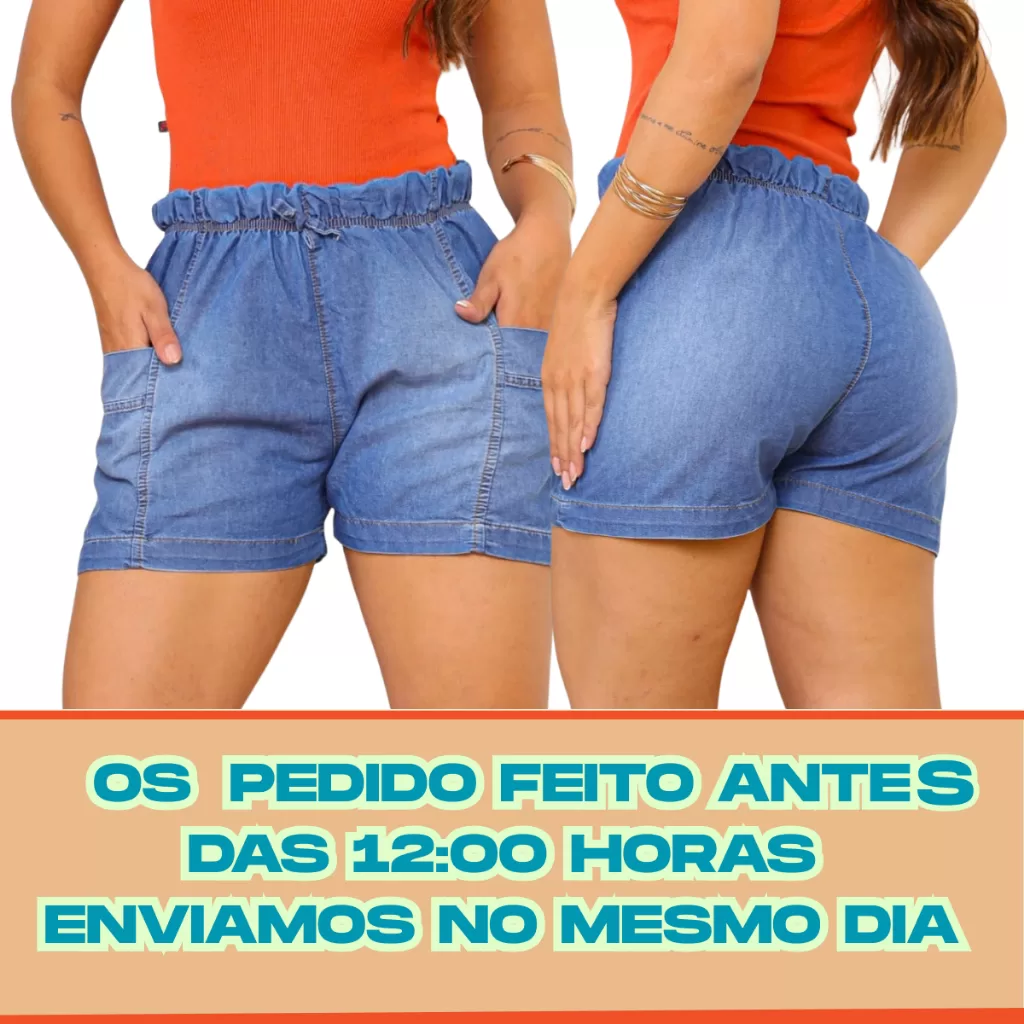 Bermudinha feminina soltinha, Short básico casual, para dia a dia confortável macio e elegante