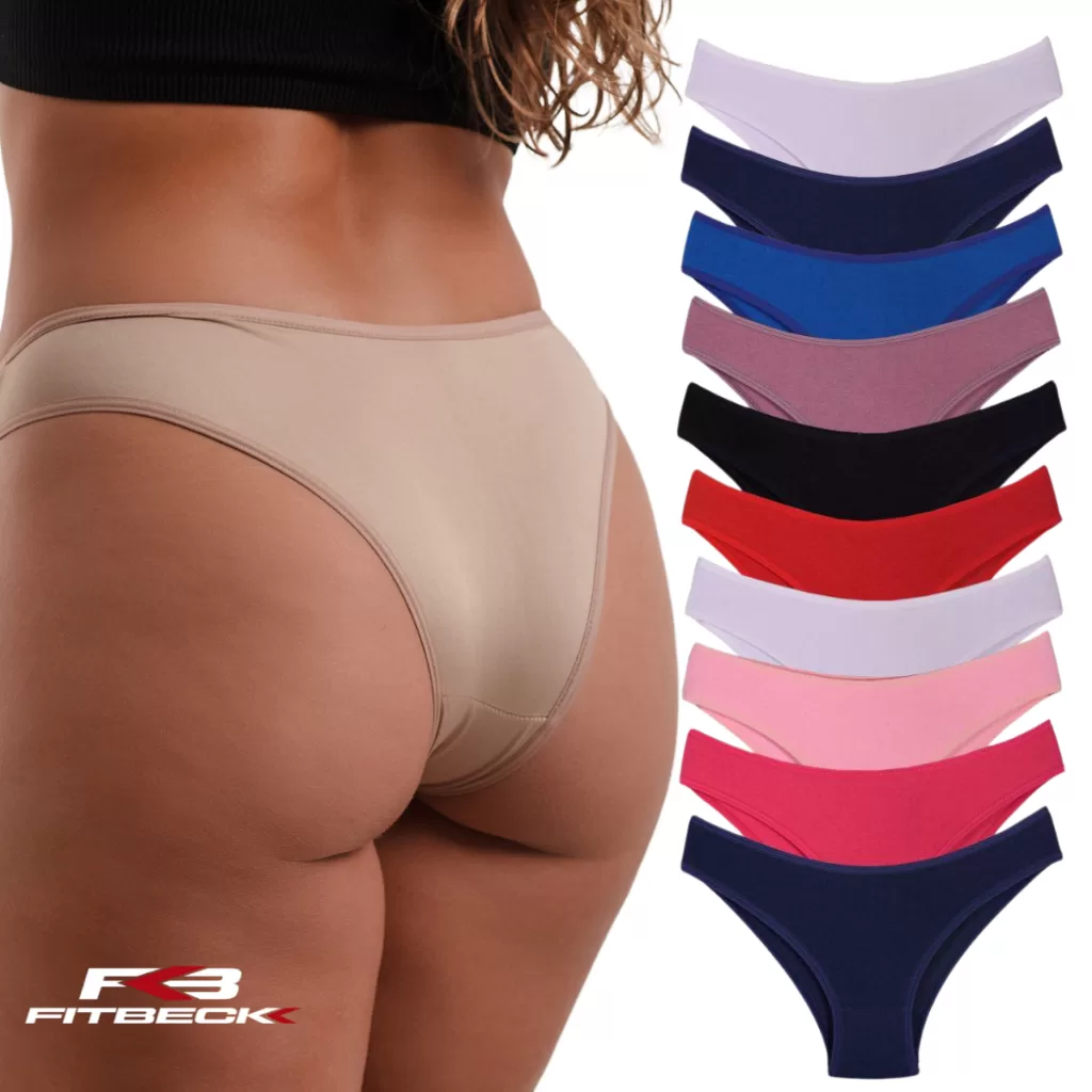 Kit Calcinha Cotton Confort Algodão Tanga Básica Feminina Conforto