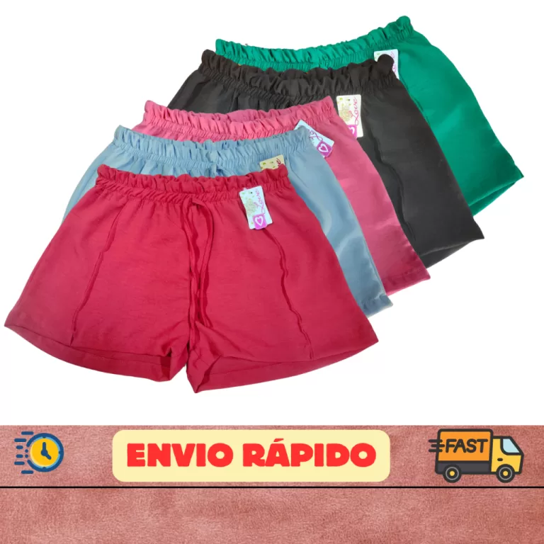 bermudinha feminina confortável casual short femi