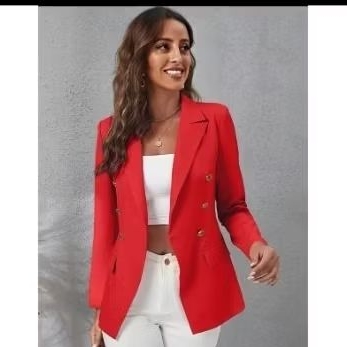 kit 2 blazer feminino alfaiataria casaquinho com b