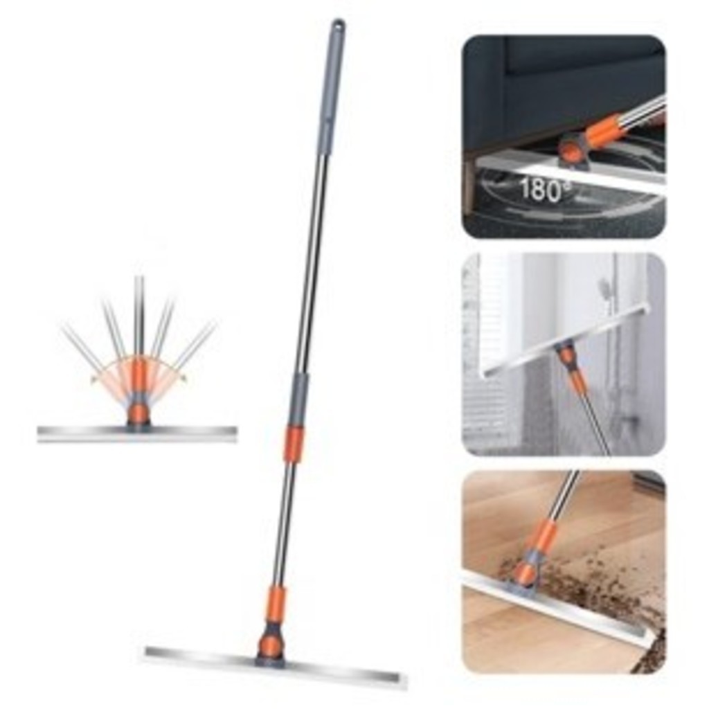 GUIANA Rodo Vassoura Mágica de Silicone Multiuso com Cabo Extensor Raspador para Limpeza de Vidros
