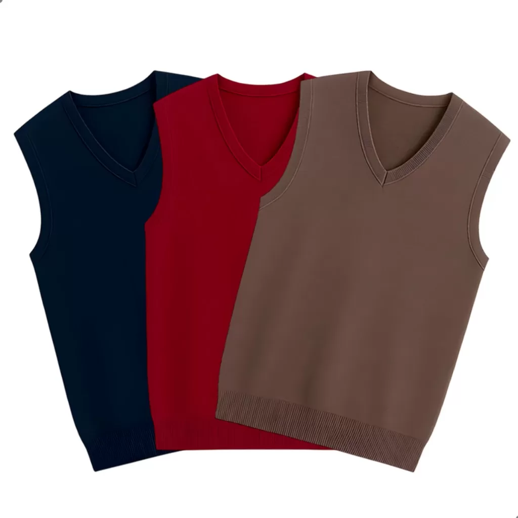 Colete Tricot Masculino Social Inverno Lã Quente Elegante Casual P M G GG Cores Variadas Roupa Cláss