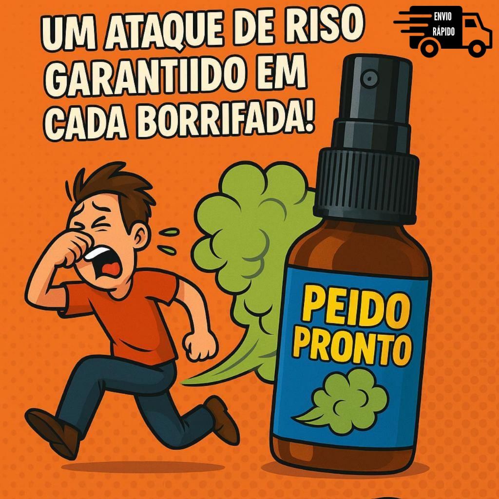 Peido Pronto OFICIAL – Spray de Peido Falso Realista 30ml Trolagem Engraçada, Zoação e Pegadinhas