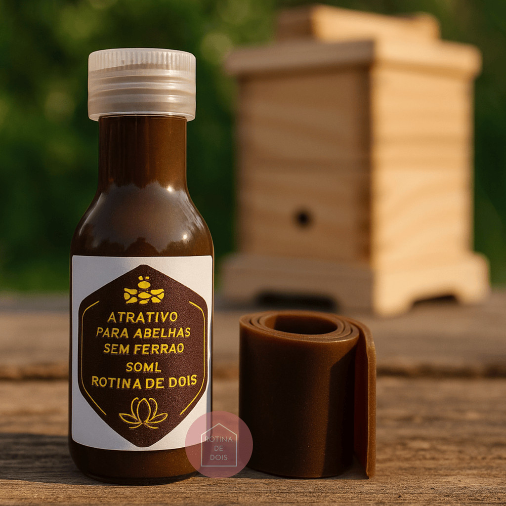 Atrativo Loção Para Capturar Enxames de Abelhas sem Ferrão Jataí Mandaçaia Tubuna Irai 100ML