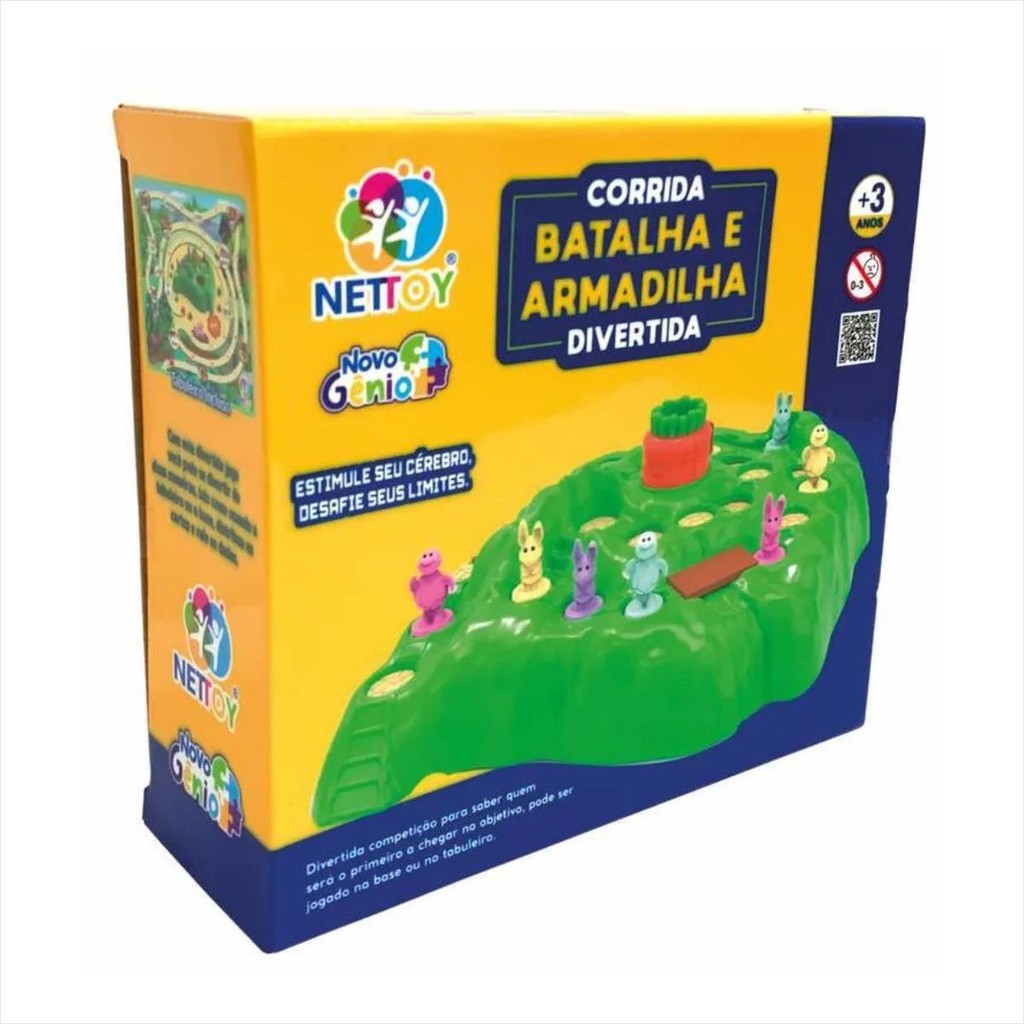 Jogo Armadilha do Coelho Infantil Brinquedo Divertido Nettoy