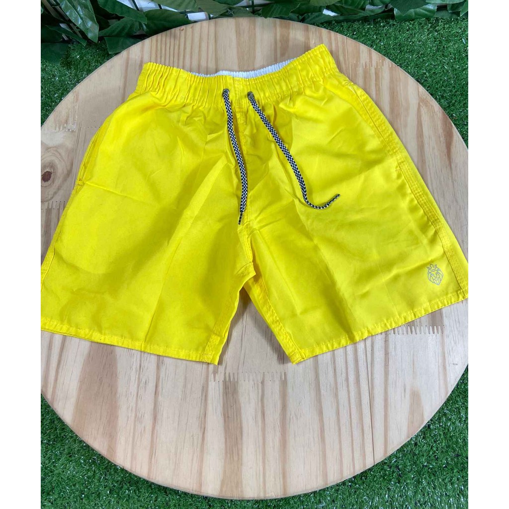 Bermuda Tactel Mágica Amarela Infantil