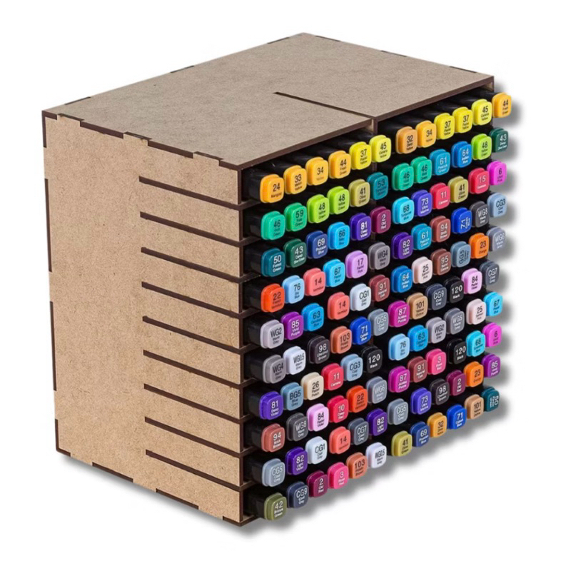 Porta Suporte Nicho Organizador Madeira Mdf Canetinhas Touch Oferta