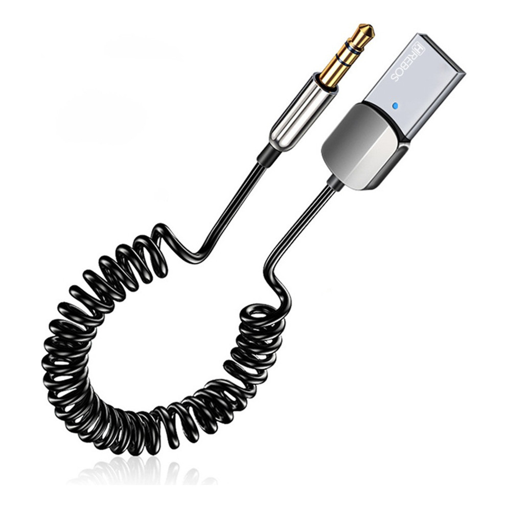 Adaptador Bluetooth P2 USB | Áudio Carro | Música e Chamada | Bluetooth 5.0 | Hrebos AD-206 HS-178