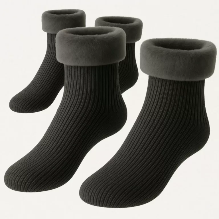Kit 2 Meias Térmica Quente Grossa Inverno Quentin