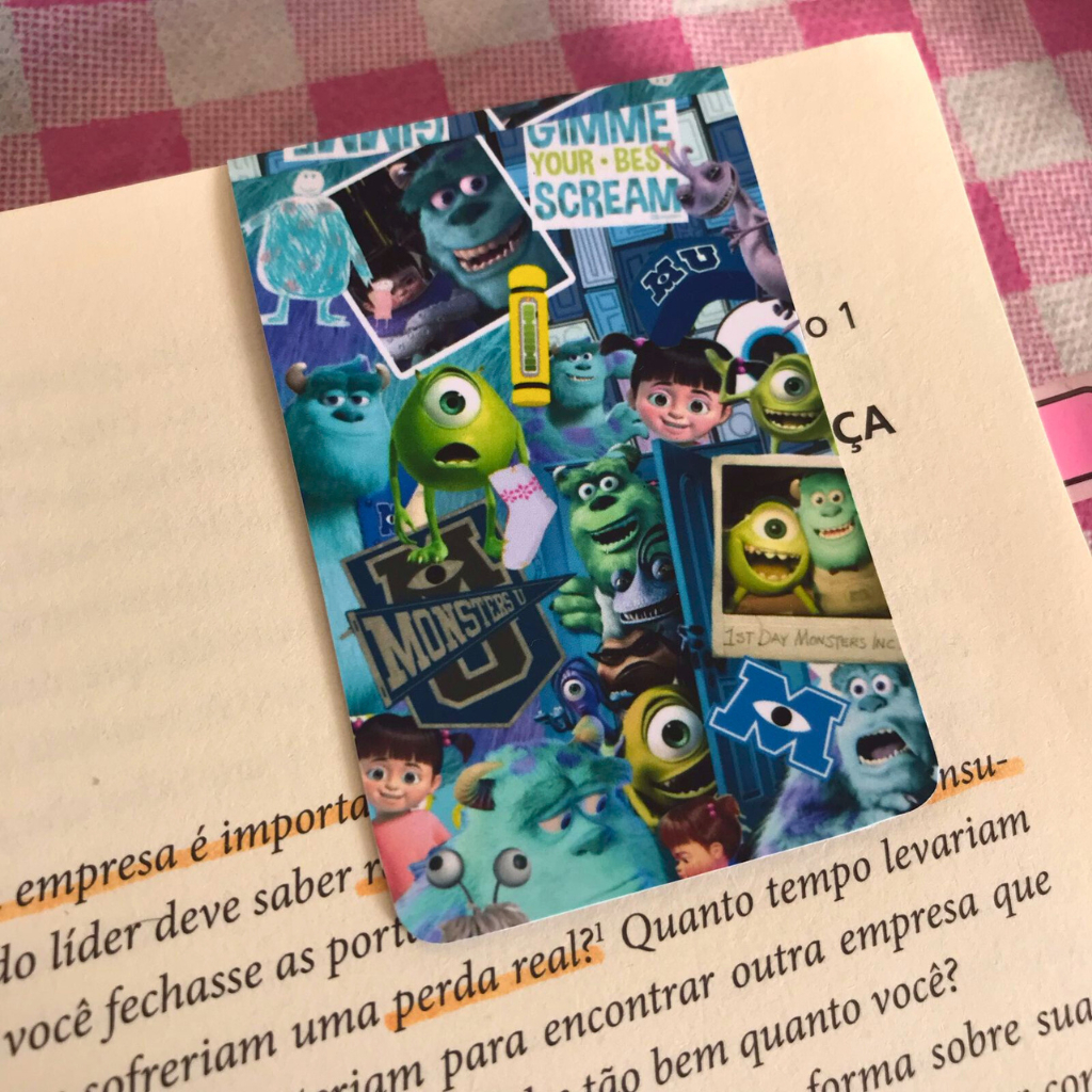 Kit de 5 Marcadores Magnéticos   Monstros S.A – Marcadores de Página Magnéticos para Livro