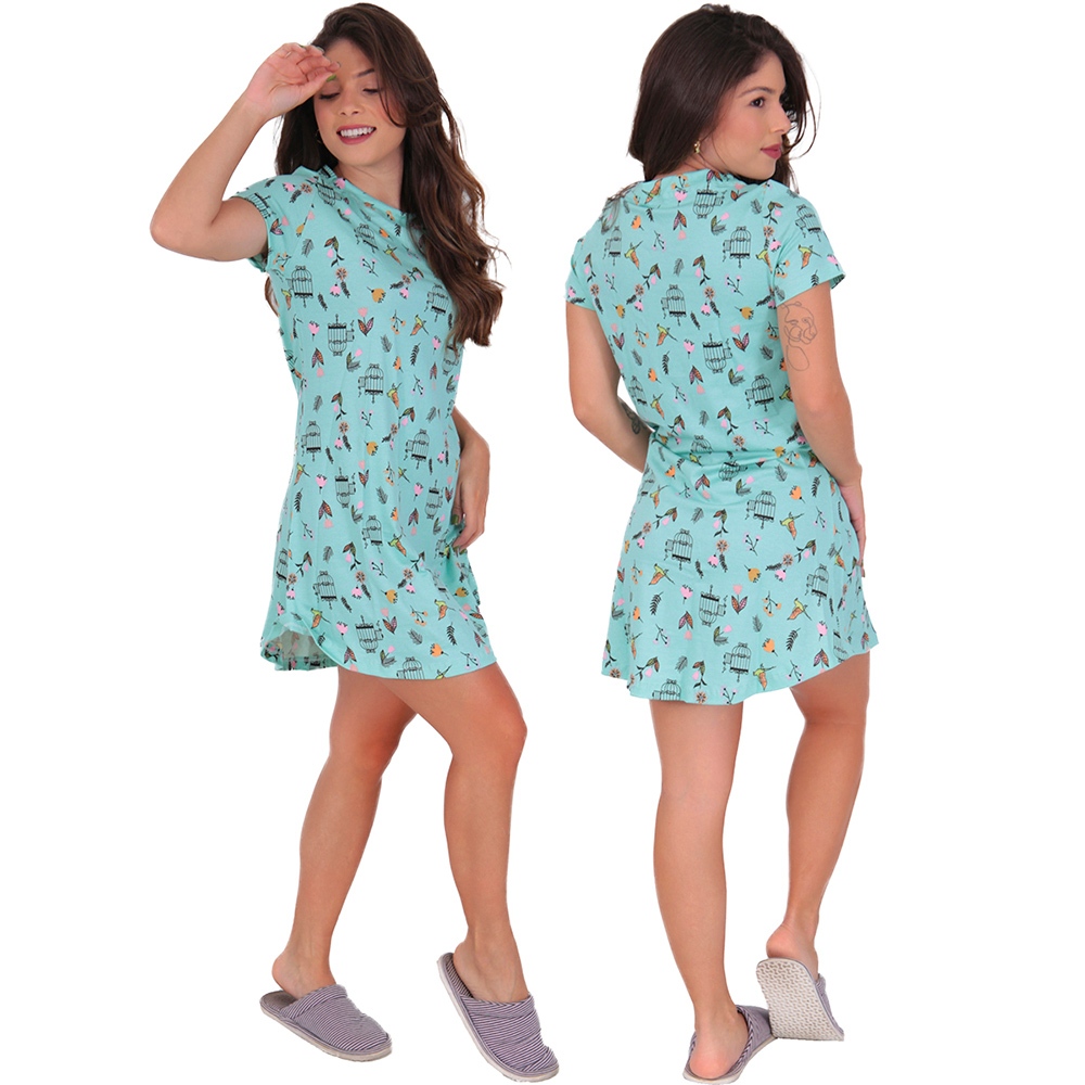 Camisola Feminina  Good Sleep Pijama para Dormir Linha Noite
