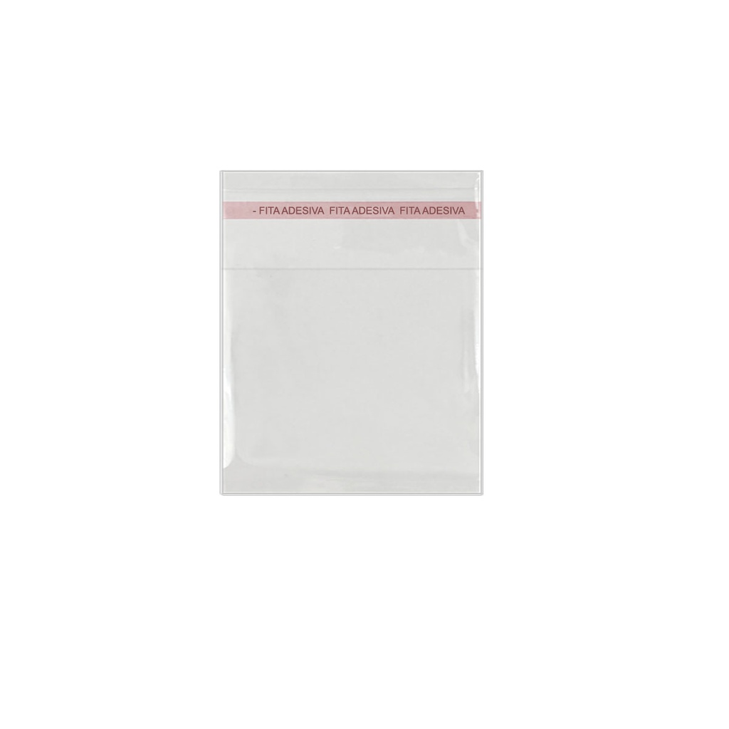 Saquinho Saco Adesivado Transparente 4×4 Pct com 100
