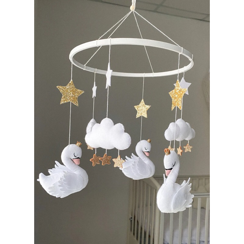 Móbile de Berço Lago dos cisnes