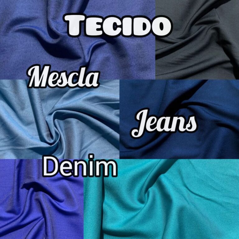TECIDO MESCLA JEANS ( DENIM ) 70% VISCOSE 27% POLI