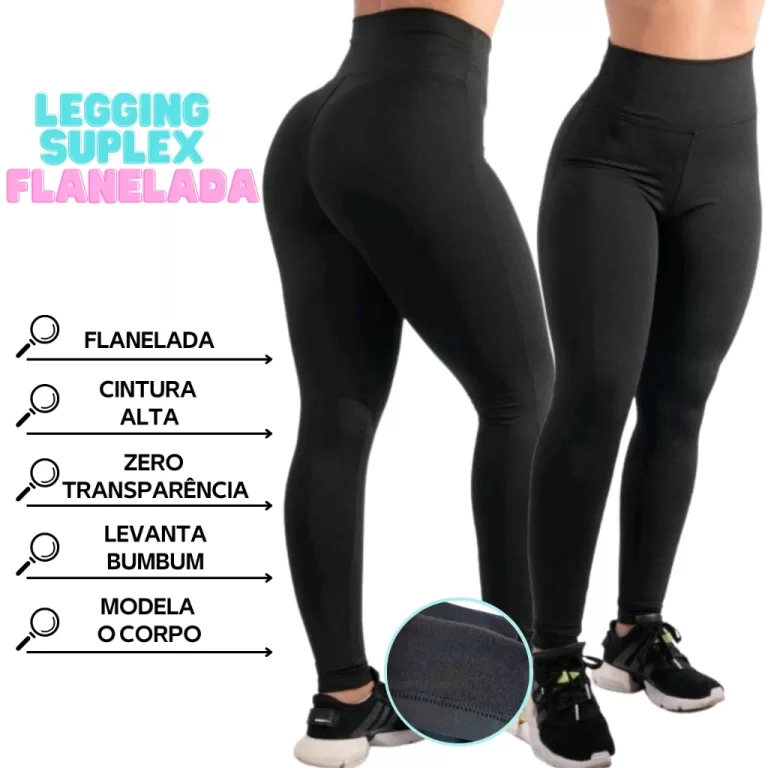 Legging Flanelada Grossa Calça Leg Peluciada Forr