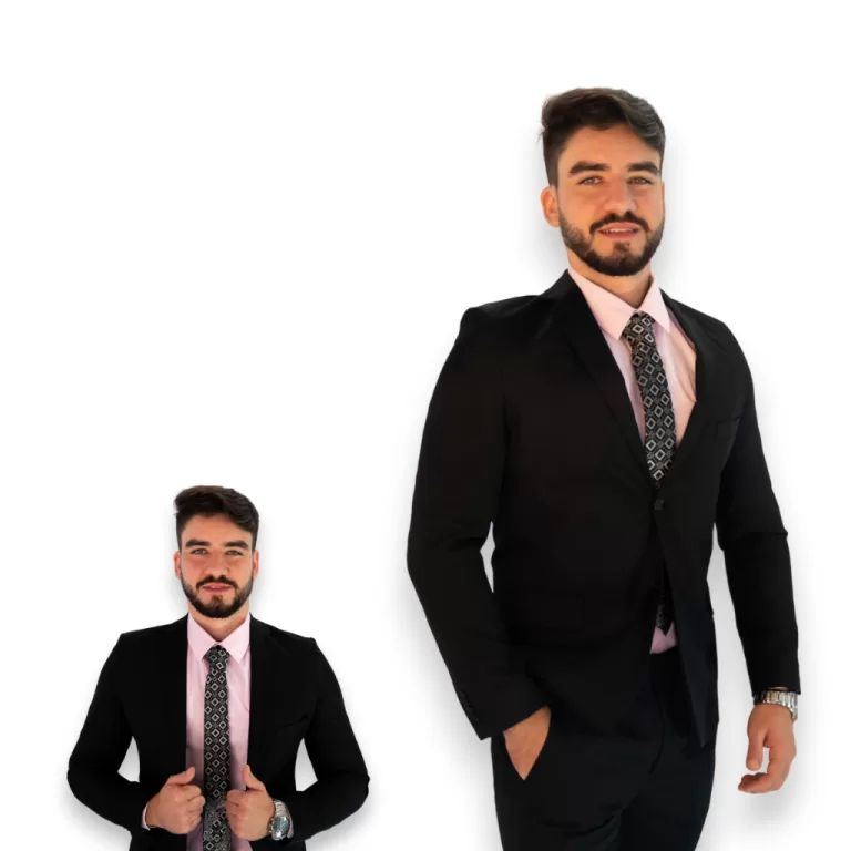 Terno Slim Masculino Oxford Preto Clássico O Mais