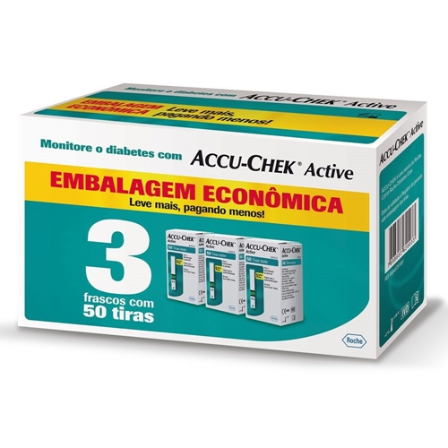 Accu-chek Active C 50 Tiras Leve 3 Pague 2 Unidade