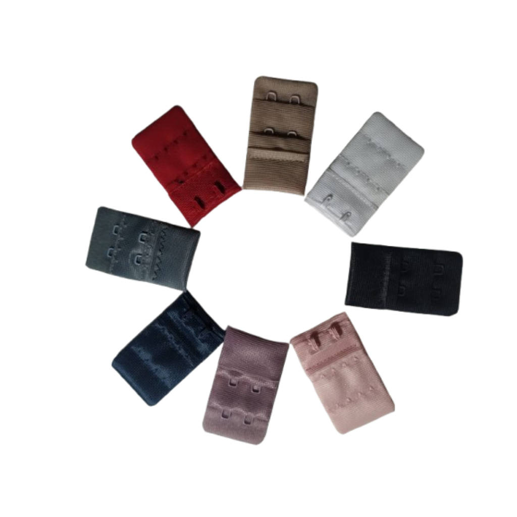 Extensor para Soutien Alongar a Circunferencia 2 ganchos 2 Regulagens KIT com 3 peças 5 CM X 3 CM Pe