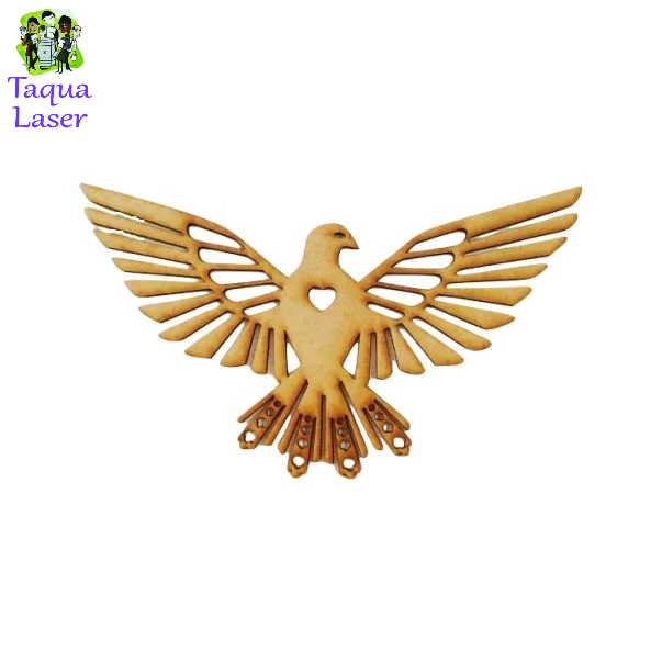 Pomba Santa Cortado Em Máquina A Laser Em Mdf Cru