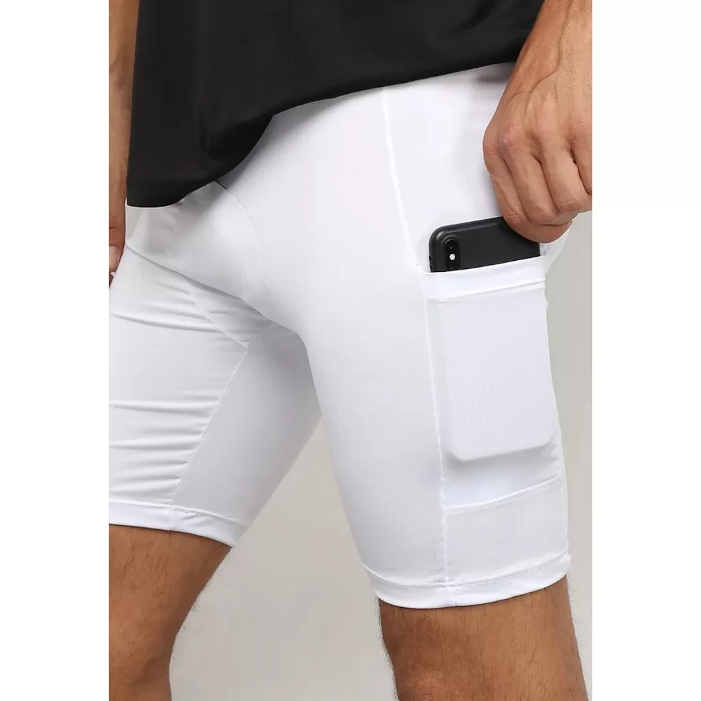 Bermuda Térmica Linha Noite Ciclismo Cueca Boxer com Bolso Segunda Pele