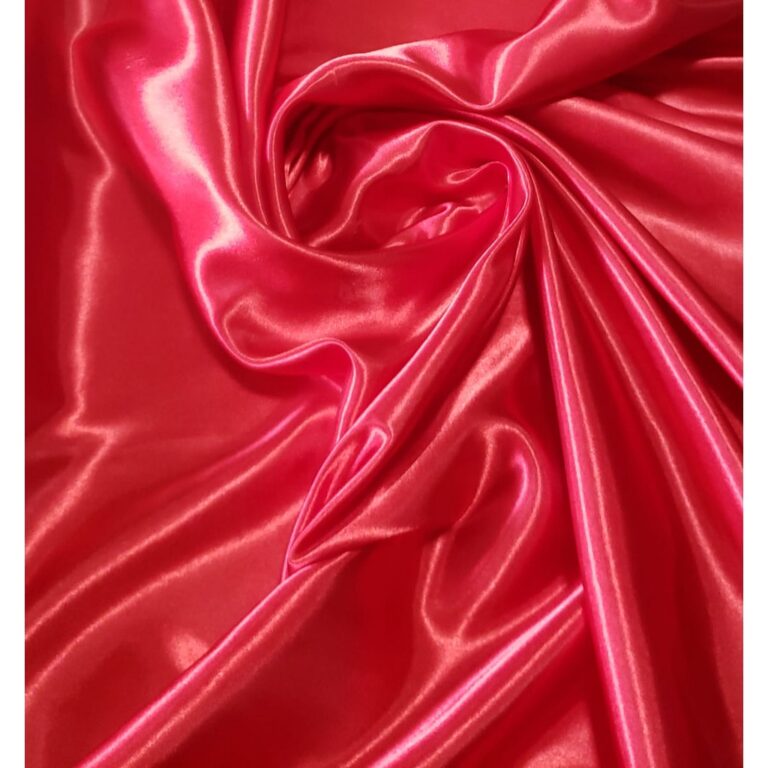Tecido Cetim Charmeusse Liso Vermelho Sangue