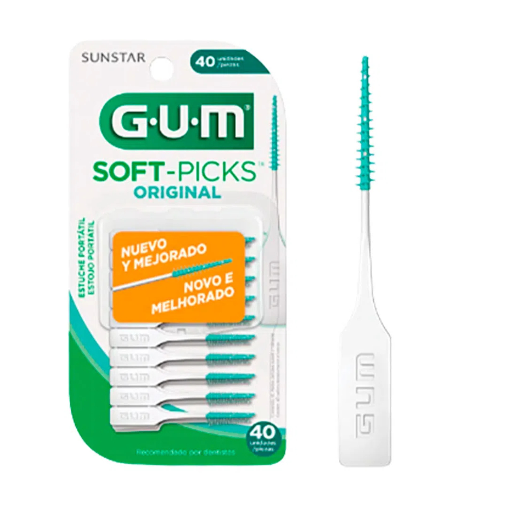 Escova Interdental Gum Soft Picks Com 40 Unidades –