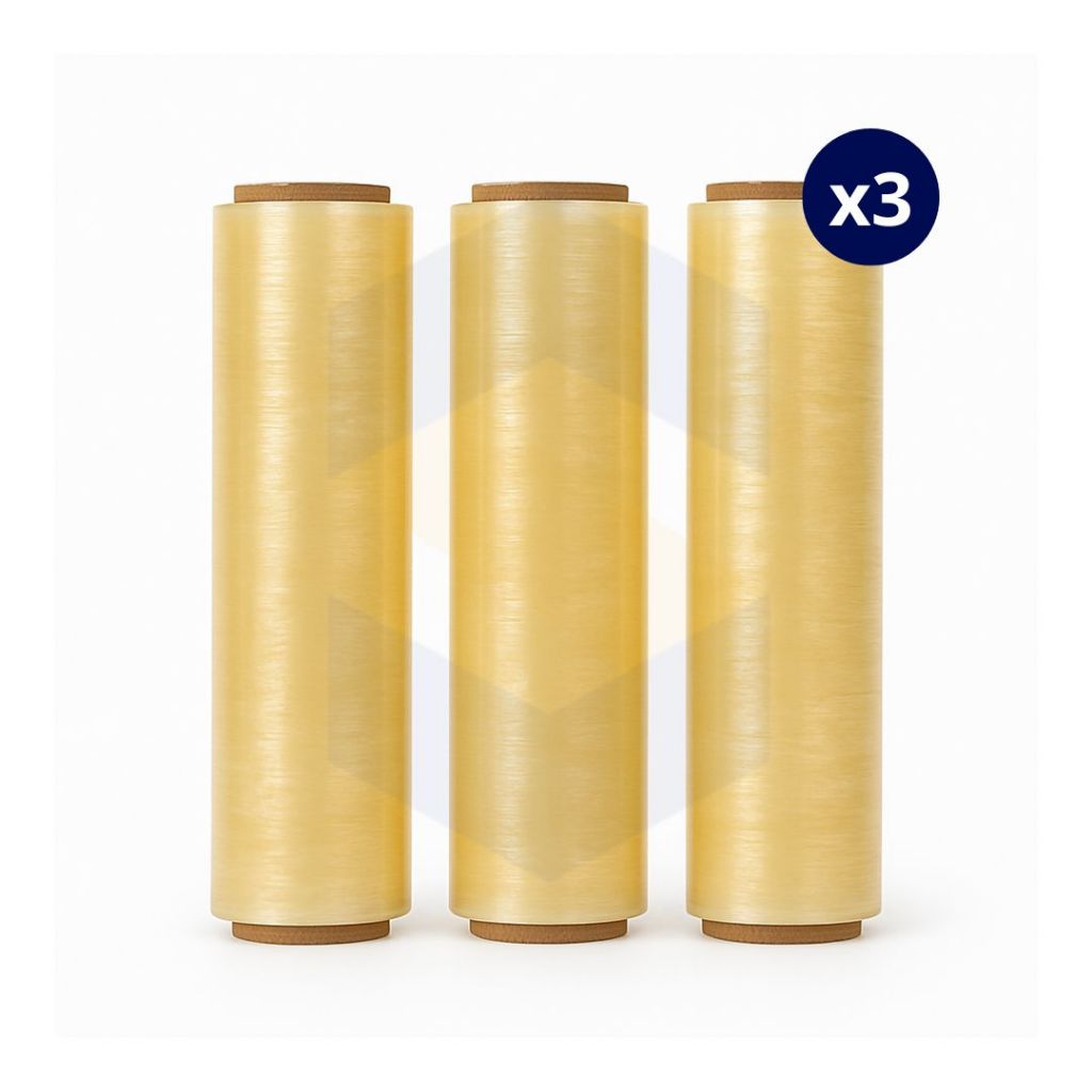 Kit 3 Rolo Bobina Plastico De Filme Pvc 28 cm X 100 Metros