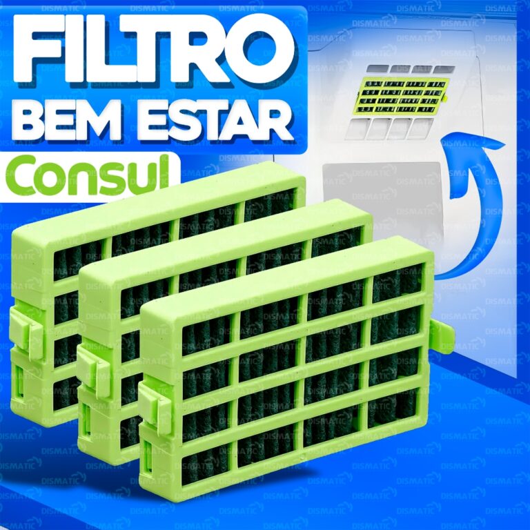 Kit 3 Filtro Geladeira Antibactéria Consul Bem Es