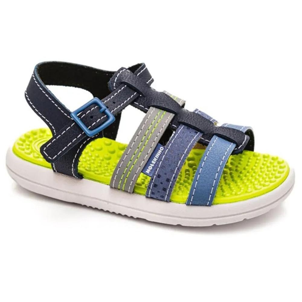 Papete Molekinho Rústico Tec Texas Bebê – Marinho e Verde