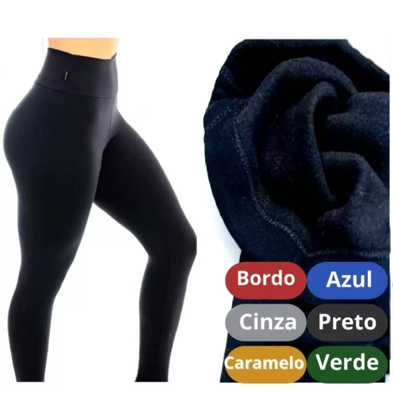 Legging Flanelada Feminina Peluciada Quentinha Inv