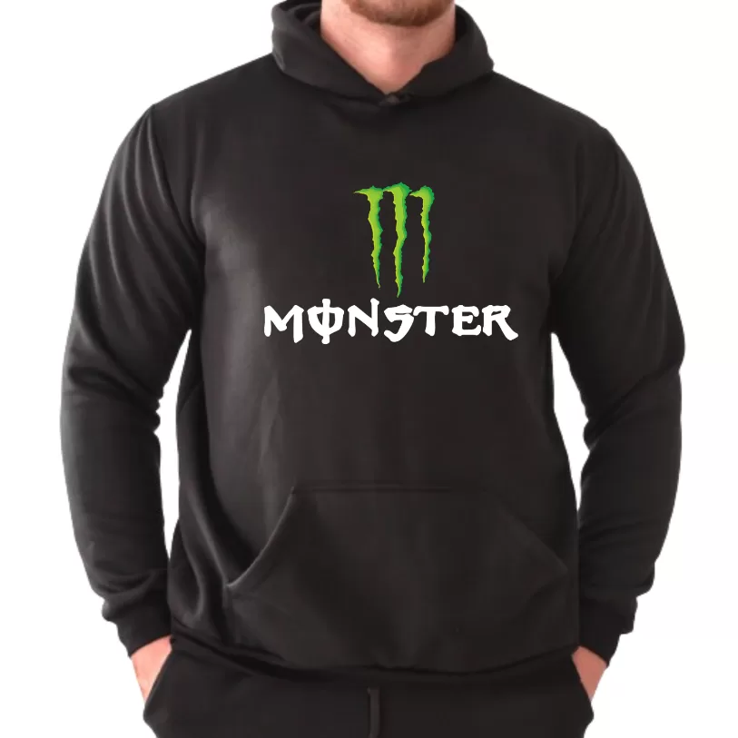 Moletom Blusa Masculina De Frio Canguru Energy Com Capuz E Bolsos Alta Qualidade Conforte e Estilo