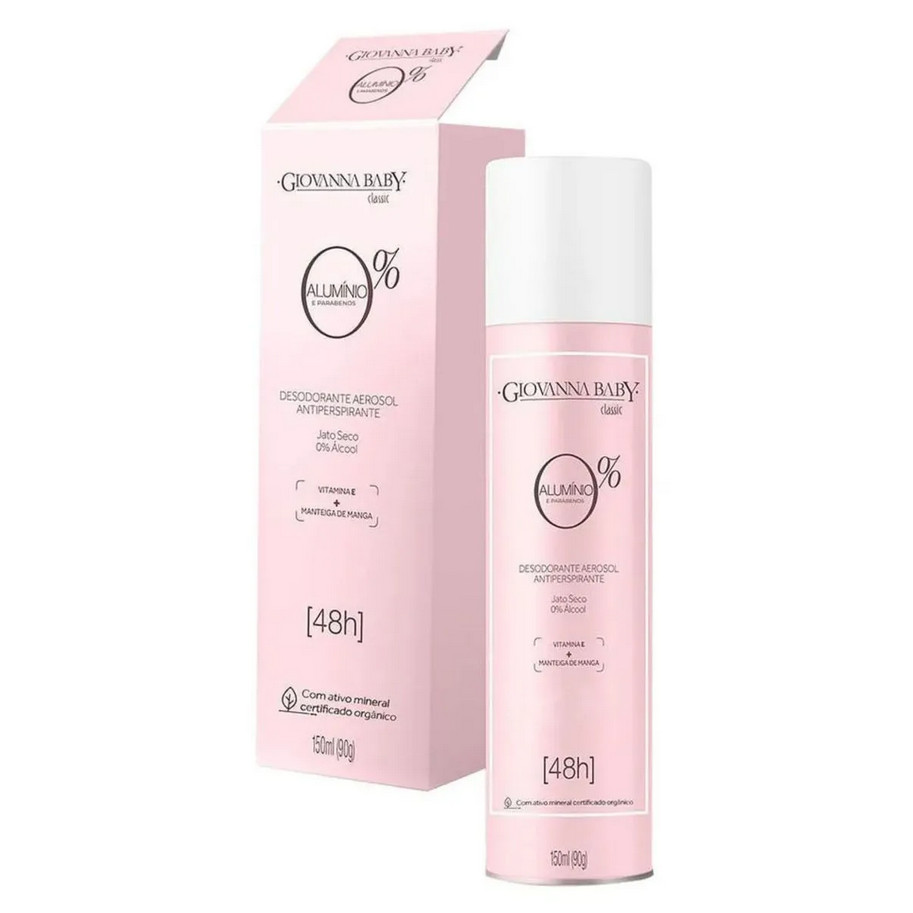 Giovanna Baby Desodorante Aerosol 0% Alumínio Classic 150ml