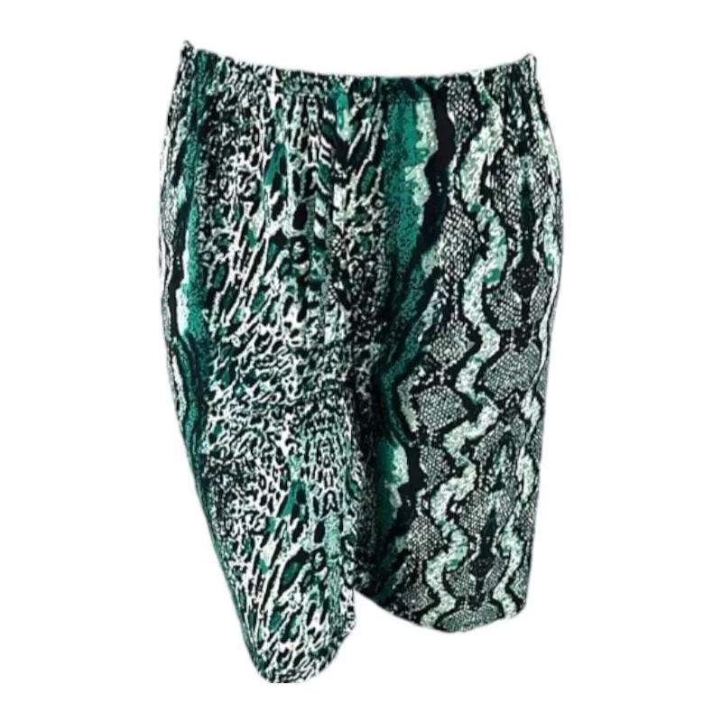Bermuda Malha Fria em Liganete Fresca com Bolsos Leve Confortável Estampadas e Sortidas