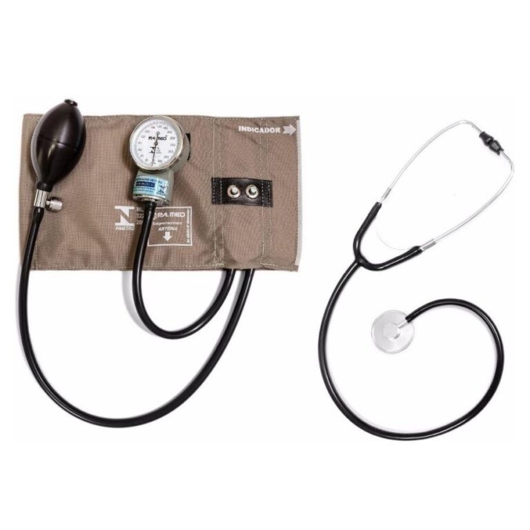 APARELHO PRESSAO COM ESTETOSCOPIO BRIM METAL CINZA