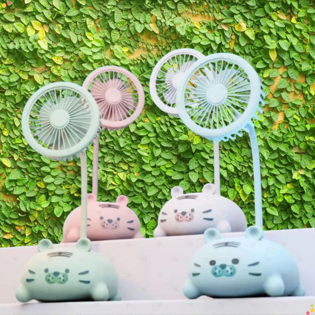 Mini Ventilador Portátil de Mão E Mesa Fofo Pratico Refrescante USB Recarregavel