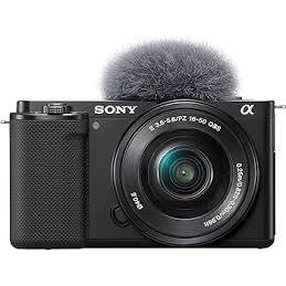 Câmera Sony ZV-E10 com lente 16-50mm. NOVO –