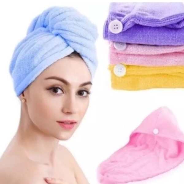 Toalha Grossa Mágica Para Cabelo Secar Rápido To