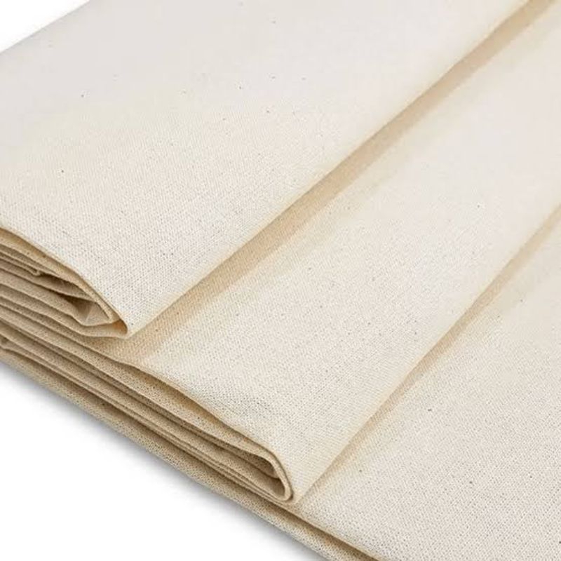 2,50m Tecido Algodão Crú – Ideal para Ecobags Bordados Artesanato