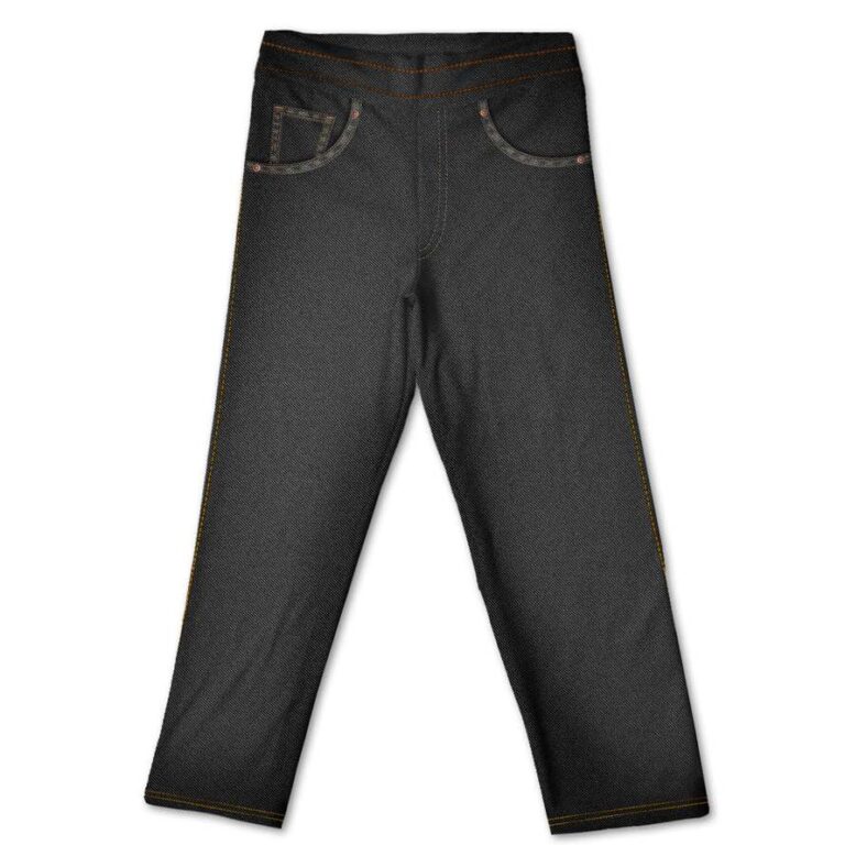 Calça Fake Jeans Infantil Preto MiniBoo Proteçã