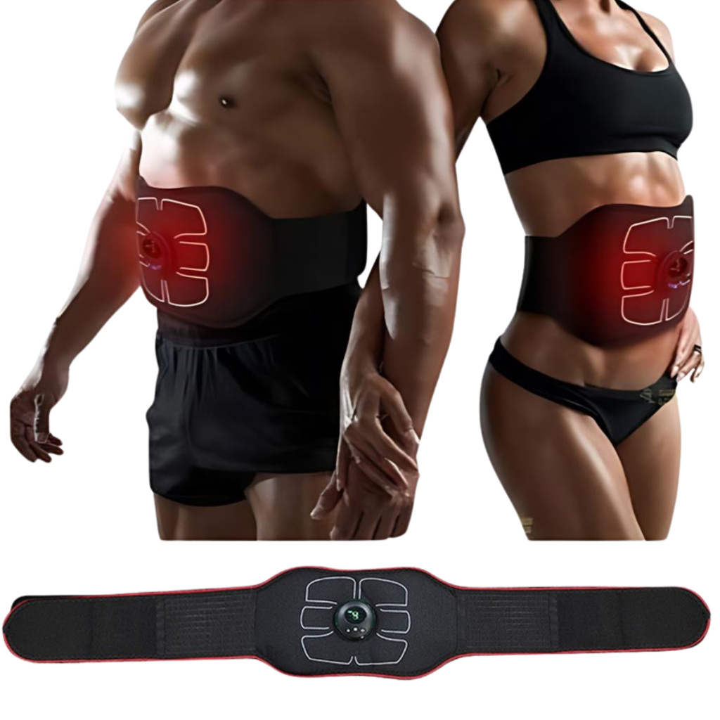 Cinta Tonificador Abdominal Seca Barriga Estimulador Muscular compressor elétrico recarregável faixa