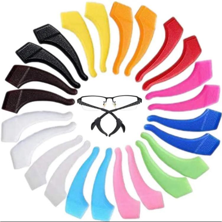 Kit 2 Pares Trava Gancho de Silicone para hastes d