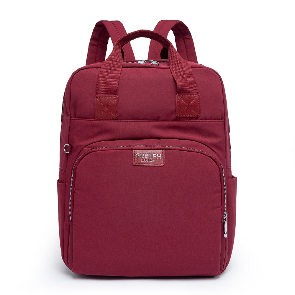 Mochila Bolsa Feminina Unissex Bordô Vinho Básica Casual Notebook USB Grande