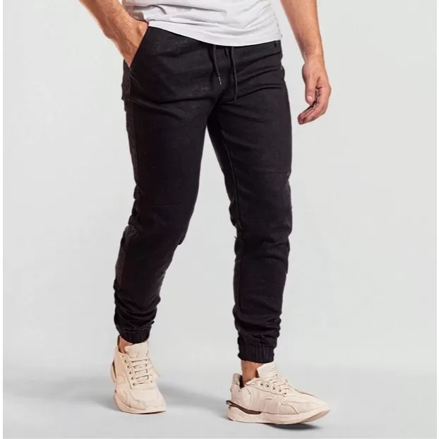 Calças Jogger Masculina com punho Premium qualida