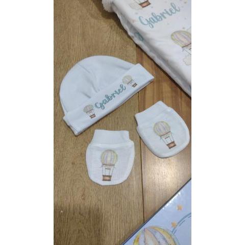 Kit Touca e Luva personalizadas com nome para Rec