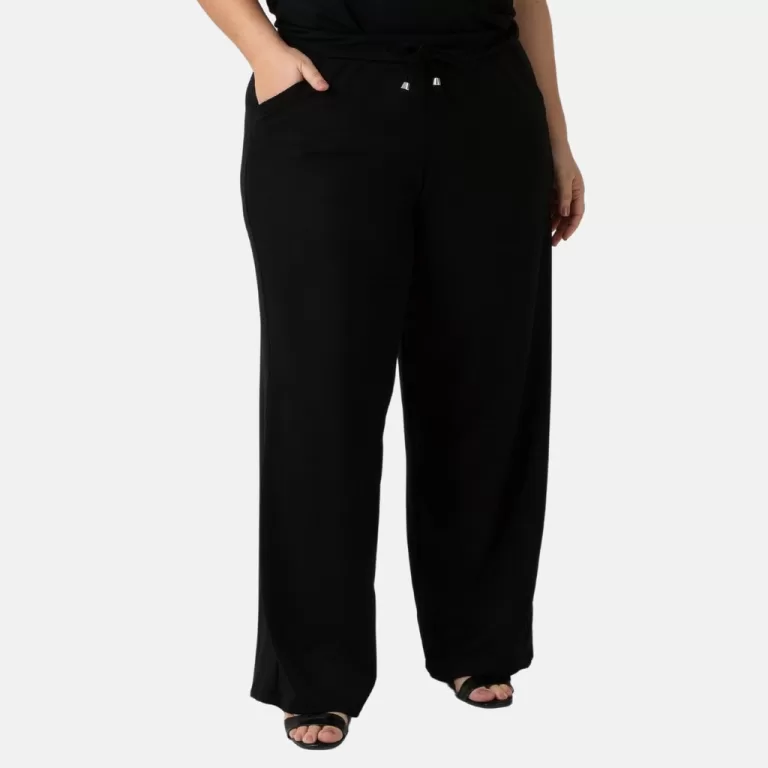 Calça Feminina Pantalona De Moletinho Plus Size E